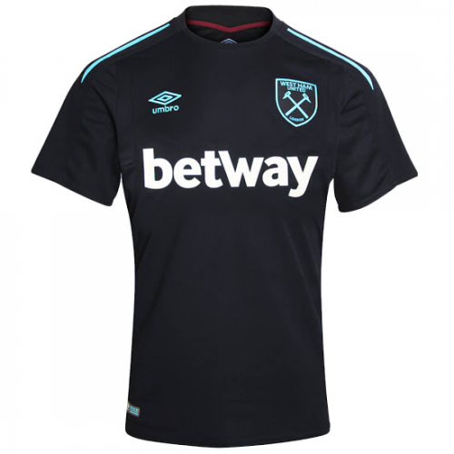 West Ham United Away 2017/18 Black Soccer Jersey Shirt